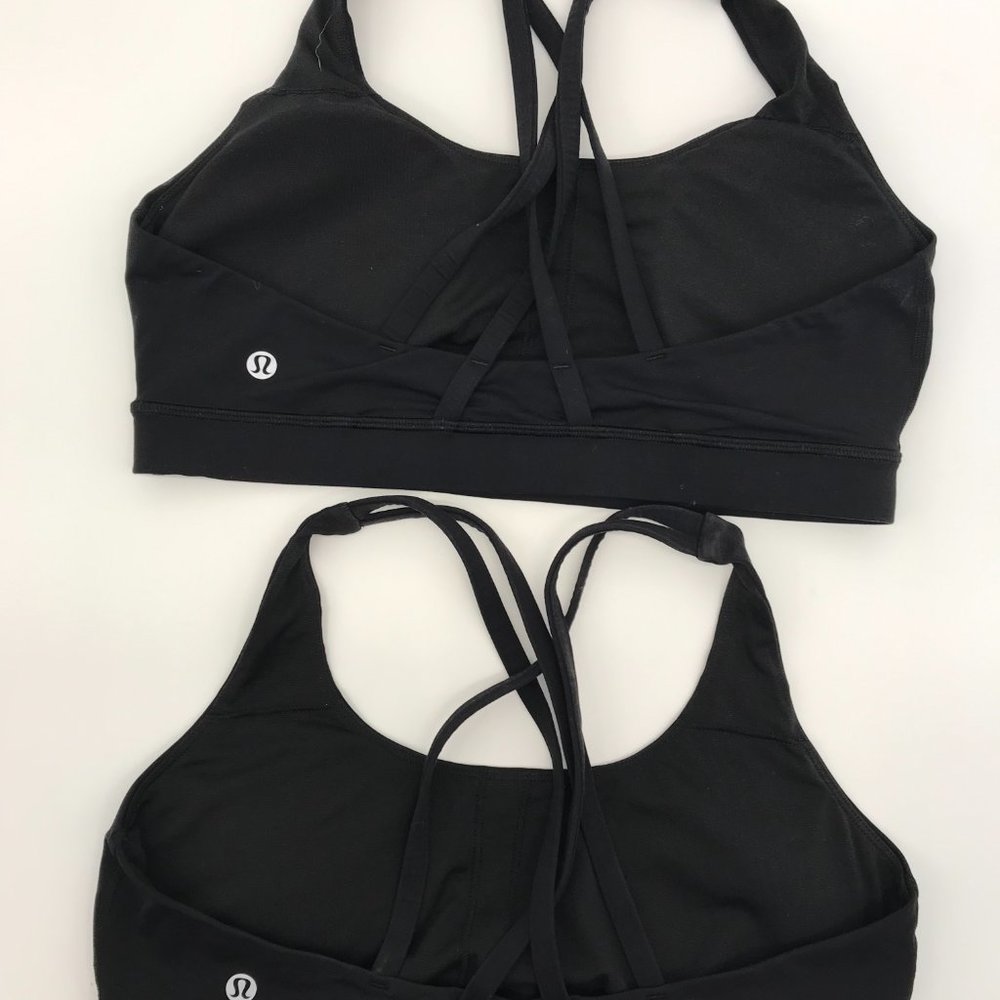 Two  Lululemon Energy Sports Bra.